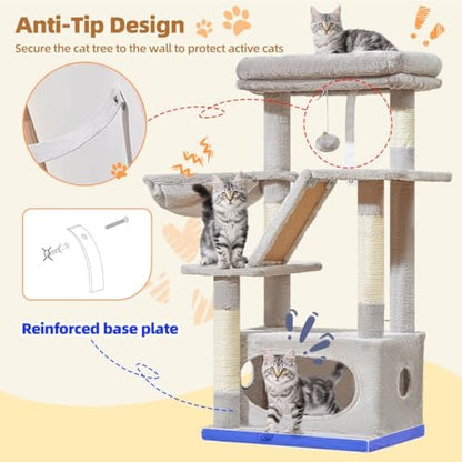 Taoqimiao Cat Tree, 38.5In Cat Tower