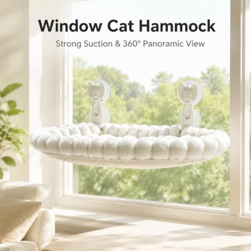 Cat Window Perch for Indoor Cloud Perch，White