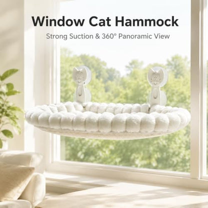 Cat Window Perch for Indoor Cloud Perch，White