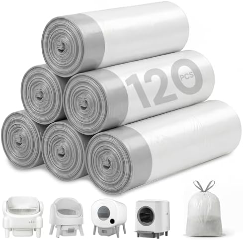 120 Count 24.8" x 12.5" Cat Litter Box Liners