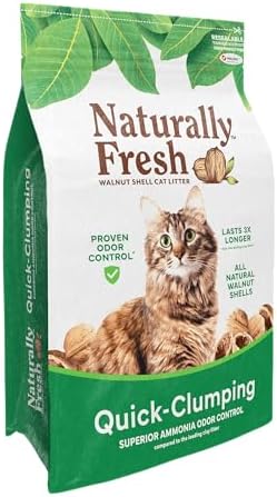 Naturally Fresh Cat Litter Made from Walnut Shells, Quick-Clumping, Easy