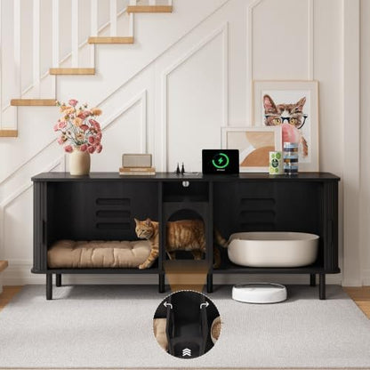 ONBRILL 65 Inches Cat Litter Box Enclosure