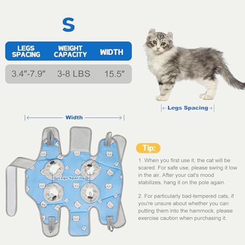 Supet Cat Grooming Hammock Harness