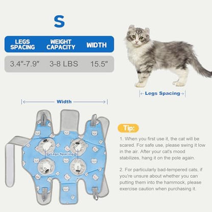 Supet Cat Grooming Hammock Harness