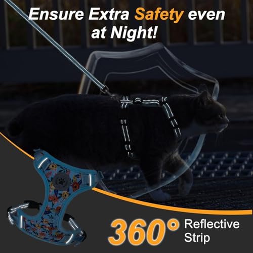 BEAUTYZOO Cat Harness and Leash Set, Escape Proof and Adjustable