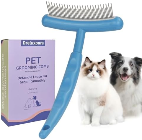 Stainless Steel Pet Dematting Deshedding Brush, Pet Grooming Tool