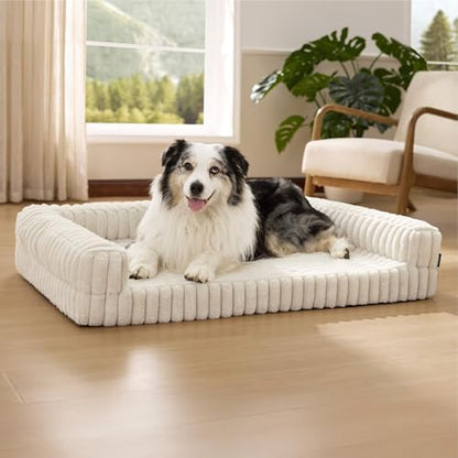 Bedsure ComfyFleece® Memory Foam Orthopedic XL Dog Bed