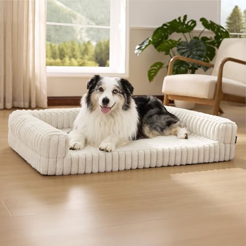 Bedsure ComfyFleece® Memory Foam Orthopedic XL Dog Bed