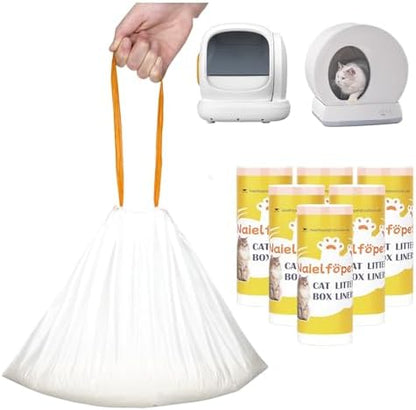 Cat Litter Box Liners, Drawstring Trash Bags