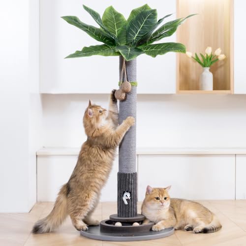 Woochpet 35"Cat Scratching Posts, Interactive Cat Toys