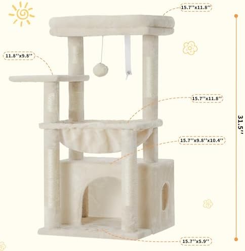 Heybly Cat Tree, Kitten Tower