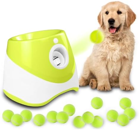 MEKAPLE Automatic Dog Ball Launcher, Dog Ball Thrower Machine