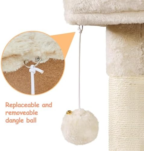 Topeakmart Multilevel Cat Tree Cat Scratching Posts Cat Houses and Condos