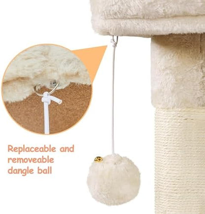 Topeakmart Multilevel Cat Tree Cat Scratching Posts Cat Houses and Condos