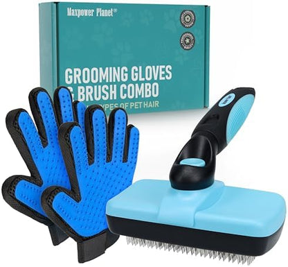 Maxpower Planet Pet Grooming Brush, Shedding Undercoat Rake