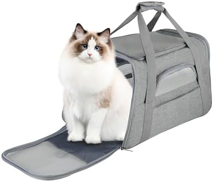 FluffyDream Pet Travel Carrier Soft Sided Portable Bag