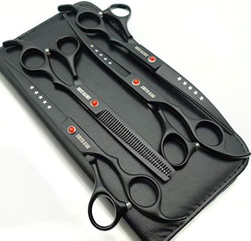 7.0in Professional Pet Grooming Scissors set, Straight & Thinning & Curved