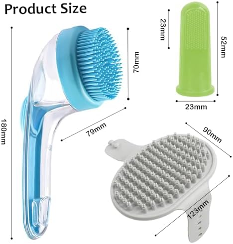 ELEGX Pet Grooming Bath Massage Brush