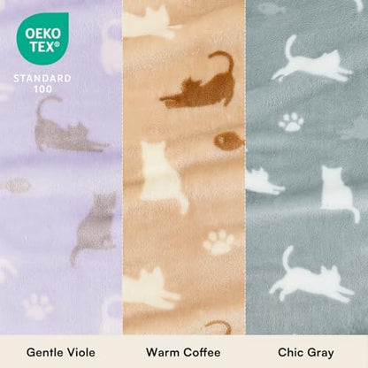 Luciphia Dog Blanket 3 Pack, Soft Cozy Fleece Throw