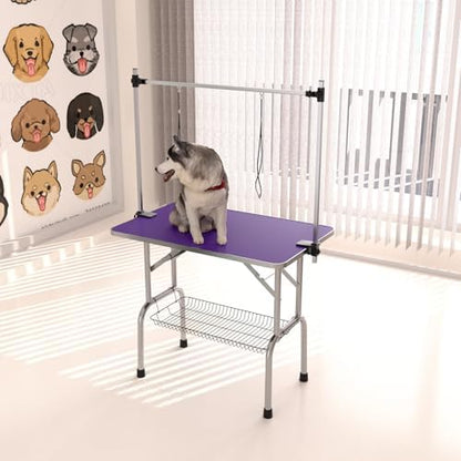 46" Dog Grooming Table Foldable Pet Grooming Tables