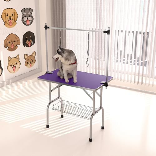 46" Dog Grooming Table Foldable Pet Grooming Tables