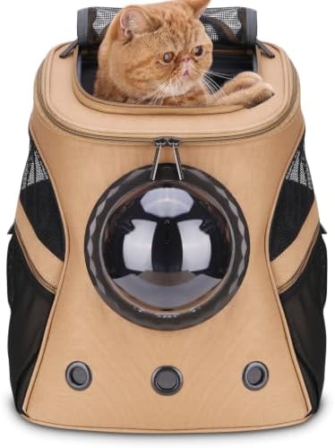 LOLLIMEOW Large Pet Carrier Backpack, Bubble Backpack Carrier