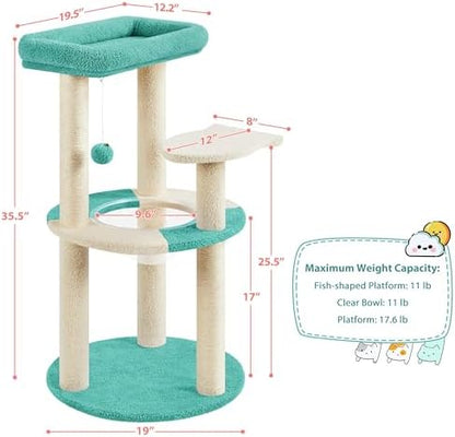 Yaheetech Cat Tree, 35.5in Cat Tower