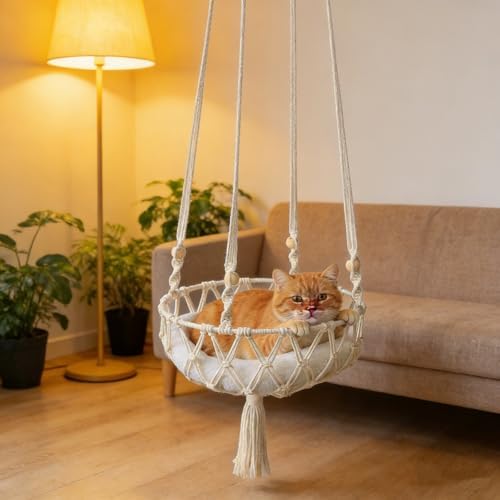 Cats Hammocks Hand Woven Hanging Cat Beds