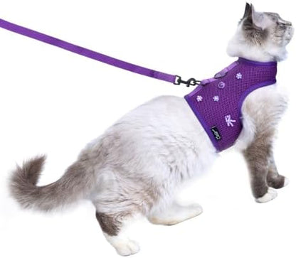 Cat Harness and Leash Set for Walking Escape Proof