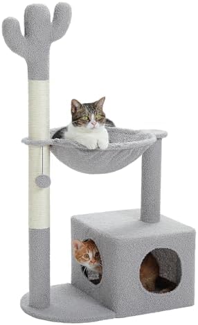 MUTTROS Cactus Cat Tree Cat Scratching Post 40" Cat Tower