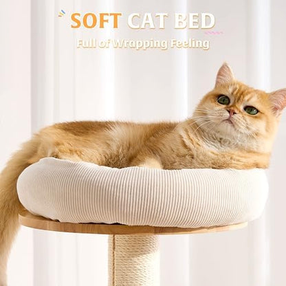 HITTITE Solid Wood Cat Tree Tower