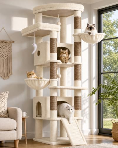 Globlazer 80in Tall Extra Large Heavy Duty Corner Cat Tree Tower