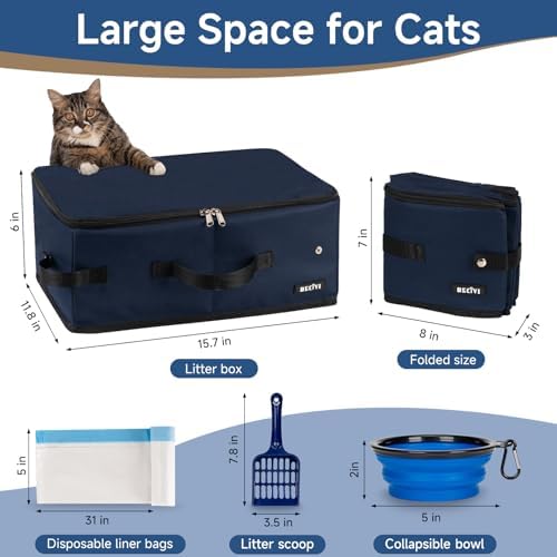 Portable Cat Travel Litter Box