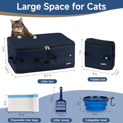 Portable Cat Travel Litter Box