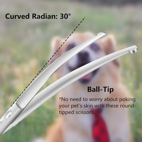 HASHIMOTO Curved Dog Grooming Scissors