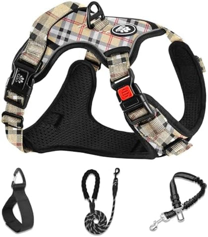 NESTROAD Dog Harness for Medium Sized Dog, No Pull Dog Vest Harness Set