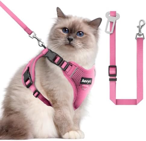 Cat Harness and Leash for Walking, The Upgrade Can be Adjusted in Four