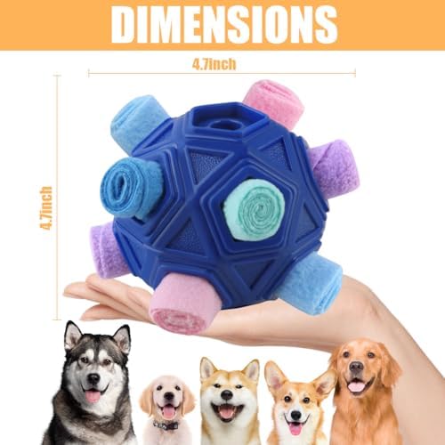 Dog Snuffle Ball-Interactive Puzzle Dog Toys Encourage Natural Foraging Skills