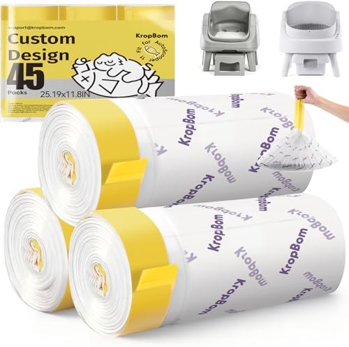 45 Count Cat Litter Box Bags Compatible