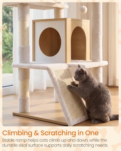 Feandrea Cat Tree, 5-Tier Cat Tower