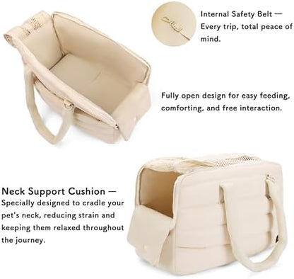 Dog Purse Carrier for Small Dog Cat up to 13lbs, Lightweight Pet Carrier