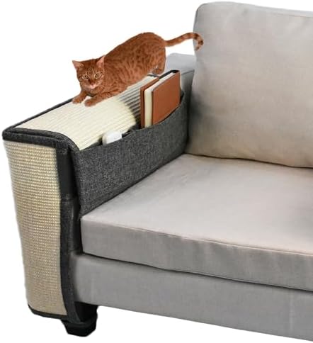 Upgraded Cat Scratch Sisal Sofa Protector, Furniture Couch Protector from Cat