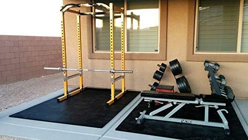 American Floor Mats - Heavy Duty Horse Stall Tiles - Thick, Durable Rubber Flooring - Solid Black, 10' x 12' Set (30 Tiles Total, 0.75" Thick)