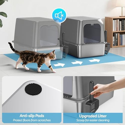 XL Stainless Steel Litter Box