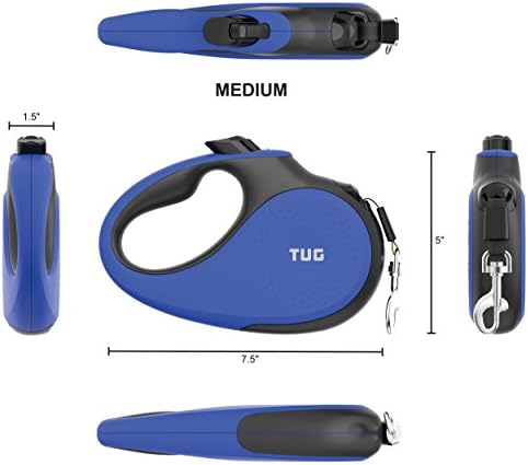TUG Original Retractable Dog Leash, 16 ft
