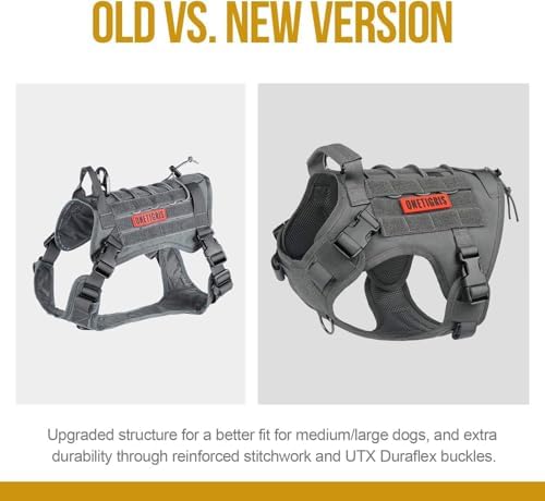 OneTigris Tactical Dog Harness Vest No-Pull Service Dog Vest