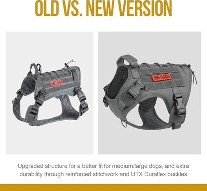 OneTigris Tactical Dog Harness Vest No-Pull Service Dog Vest