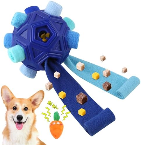 Dog Snuffle Ball-Interactive Puzzle Dog Toys Encourage Natural Foraging Skills