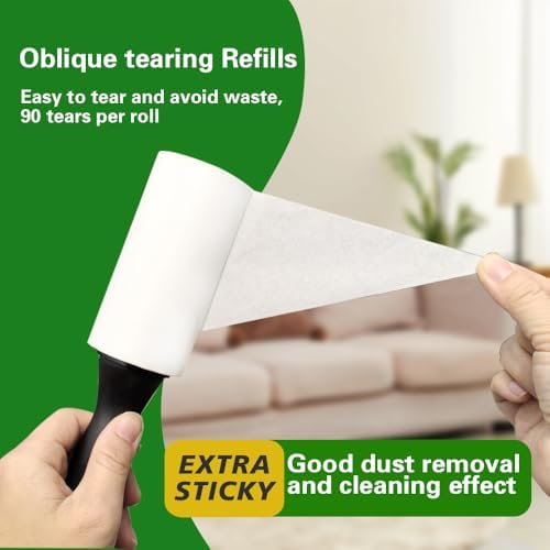 Extra Sticky Lint Roller Refills, Fits Most 3.9"-4" Standard Size Lint Roller