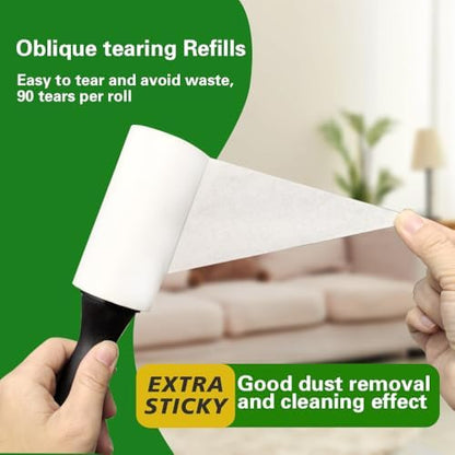Extra Sticky Lint Roller Refills, Fits Most 3.9"-4" Standard Size Lint Roller